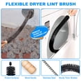 thumbnail image 7 of DRYVENCK 3 Pieces Dryer Vent Cleaner Kit Compatible with Most Vacuum Cleaner, Dryer Lint Brush and Vacuum Hose Attachment with Universal Connector, Quickly Lint Remover (BLUE), 7 of 7