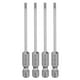 thumbnail image 1 of Uxcell 4pcs SL2.5 Puntas de Destornillador Ranurado 2.5mm Punta Ranurada Vástago Hexagonal de 1/4" Longitud de 75mm (3") Cabeza Plana Magnética de Acero S2 Brocas de Destornillador Industrial, 1 of 7
