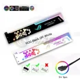 thumbnail image 1 of GPU Holder MB 5V ARGB SYBC Video Card Jack Bracket Horizontal Installation For ASUS MSI AORUS Multi-Brands Faith Black/White ROG White, 1 of 6