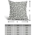 thumbnail image 4 of Cream White Black Daisy Floral Pillow Covers 16X16 Inch Vintage Flowers Decorative Pillow Cases Set of 2 Block Print Cotton Linen Throw Pillows Farmhouse Decor For Sofa Couch Porch Cushion Outdoor, 4 of 6