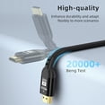 thumbnail image 3 of Diyanisly 8K Ultra HD HDMI 2.1 Braided Cable 10ft Support 8K@60Hz 4K@120Hz 48Gbps VRR ALLM for Gaming TV, 3 of 9