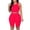 Red, variant on TEAJOPSUU Women's 2 Piece Athletic Sets Sleeveless Crew Neck Crop Tank Tops High Waist Booty Lifting Shorts Sets Matching Sportswear Outfits Pink