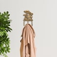 thumbnail image 3 of Cheungs 6111GD 3 Prong Mythra Mushroom Medley Cast Iron Wall Hook - Golden, 3 of 7