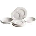 thumbnail image 1 of Villeroy & Boch Manufacture Rock Blanc Vajilla De 12 Piezas Para 4 Platos Y Cuencos Porcelana Premium Fabricado En Alemania Blanco Grande, 1 of 5
