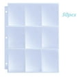thumbnail image 1 of LSLJS Transparent Jiugongge 3 Hole Positive and Negative Card Sleeve Loose Leaf, Home Accessories, 1 of 2