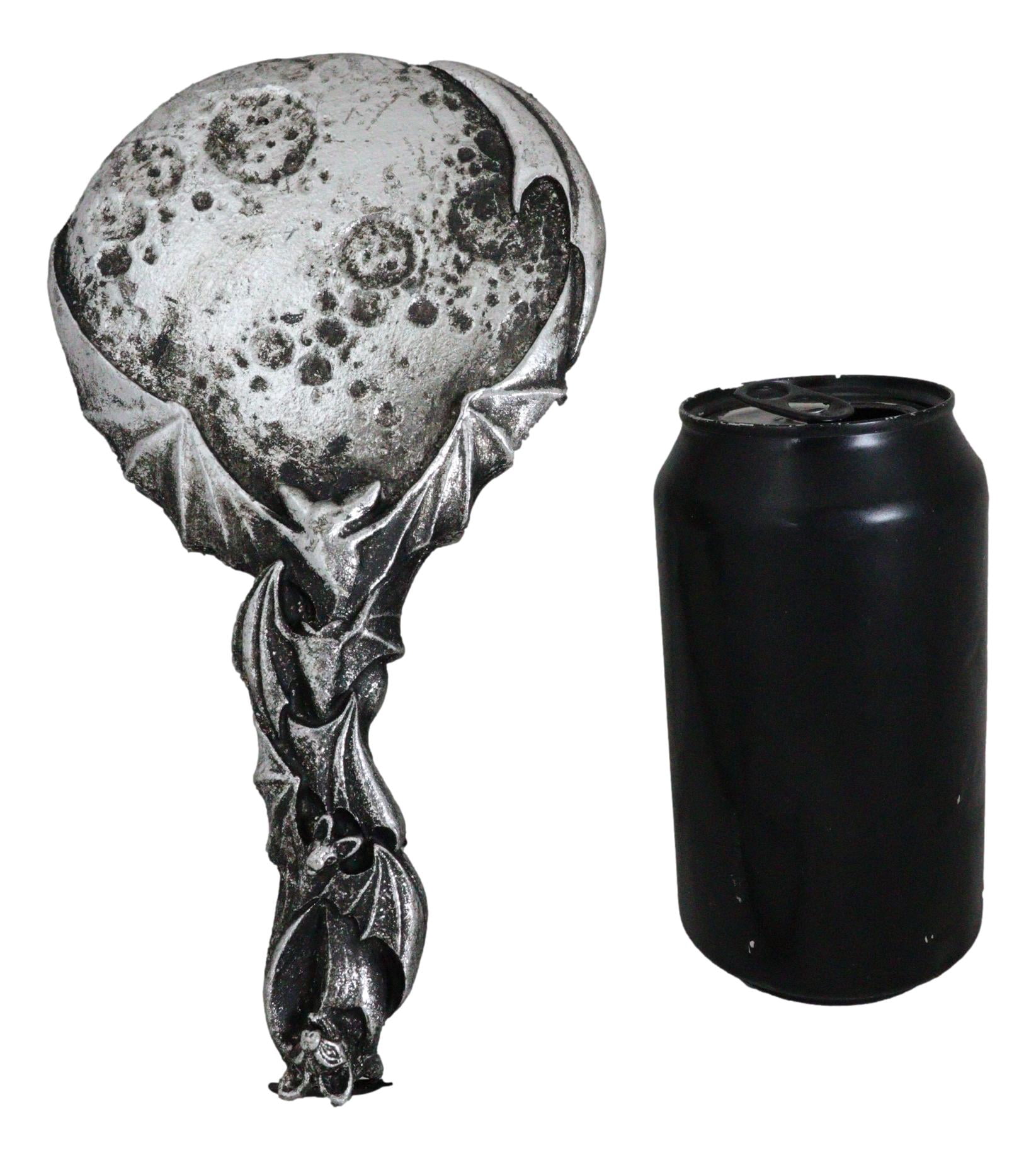 Wicca Macabre Gothic Vampire Bats Crescent Moon Crater Skull Hand