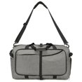 thumbnail image 1 of Bolsa de viaje plegable para hombres y mujeres, fin de semana grande de 65 L con compartimento para zapatos, bolso impermeable, 1 of 5