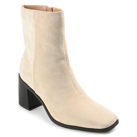 

Journee Collection Womens Sloann Tru Comfort Foam Inside Zip Stacked Heel Booties