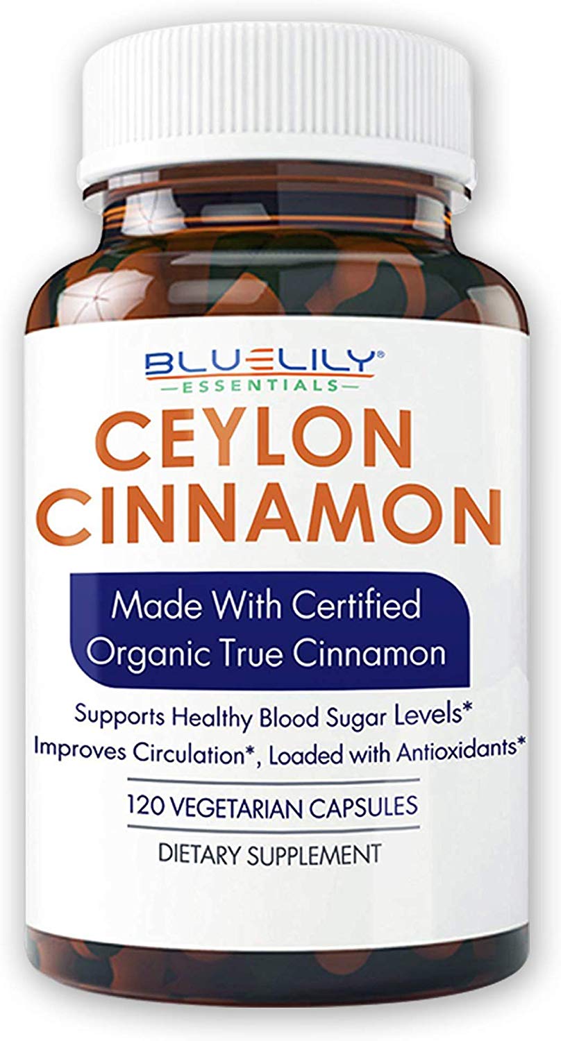 True Ceylon Cinnamon Capsules Vegan Vegetarian Supplement for Healthy