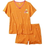 Women's Plus 2-Piece Fresca Sleep Tee and Pajama Shorts Set