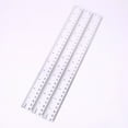 thumbnail image 1 of Clear Plastic Rulers 12 Inch, Pack of 3, Transparent Ruler Set with Dual Scales, 1 of 5
