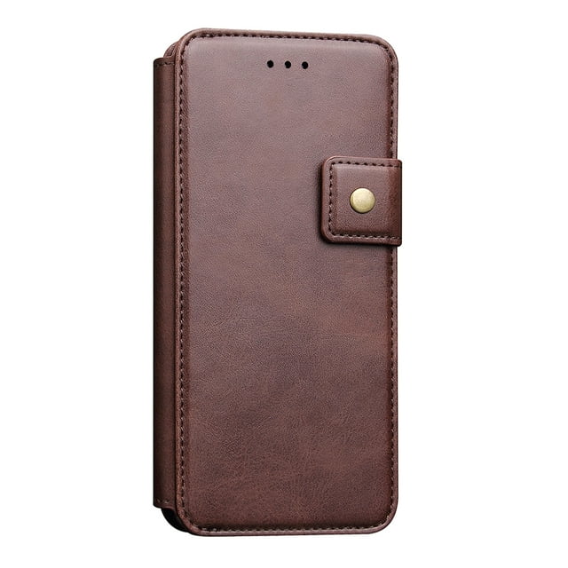 Estuche para billetera Funda multifuncional a prueba de choques del teléfono de la cartera para el café de Apple iPhone XR café Magideal Estuche para billetera