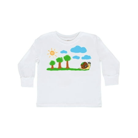 

Inktastic Painting Snail Gift Toddler Boy or Toddler Girl Long Sleeve T-Shirt