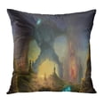 thumbnail image 1 of BOSDECO Fiction The War Science Colossus Scene Pillow Case Pillow Cover 16x16 inch, 1 of 1