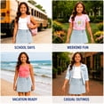 thumbnail image 3 of Jessica Simpson Girls Denim Skort Casual Mid Waist Denim Skirts with Shorts with Pockets, 3 of 7