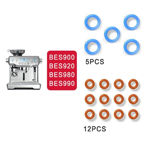 Lipstore 17pcs Coffee Machine Replacement O Rings Replacement Parts For Bes920 Bes900 Red Multi