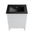 thumbnail image 5 of Cascade 24 in. White Oak Bathroom Vanity With Black, 3-Hole Ceramic Sink Top, 5 of 8