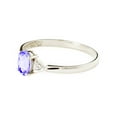 thumbnail image 2 of Galaxy Gold 14K White Gold Tanzanite and Diamonds Ring - December Birthstone - Communication & Serenity - Sizes 5.5 to 11 - Fine Jewelry for Women, 2 of 5