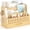 Nature, variant on Bamboo Mail Organizer Countertop with Drawers, Wood Desk File Organizer Desktop Paper Organization Storage Bill & Letter Sorter Holder for School Home Office Supplies, No Assembly Required (Nature)