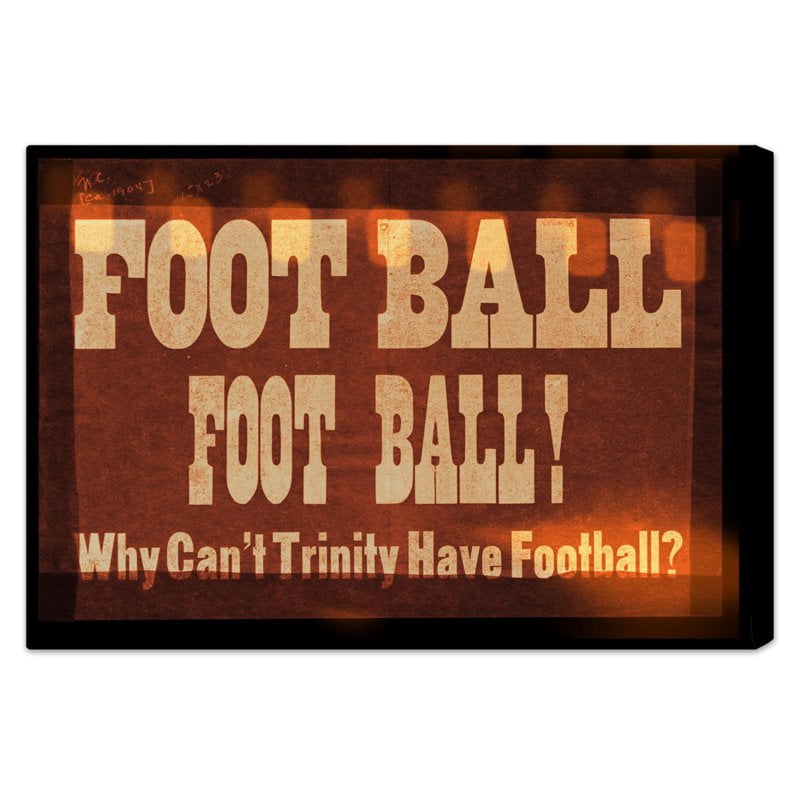 Hatcher Amp Ethan Trinity Football Canvas Wall Art Walmart Com