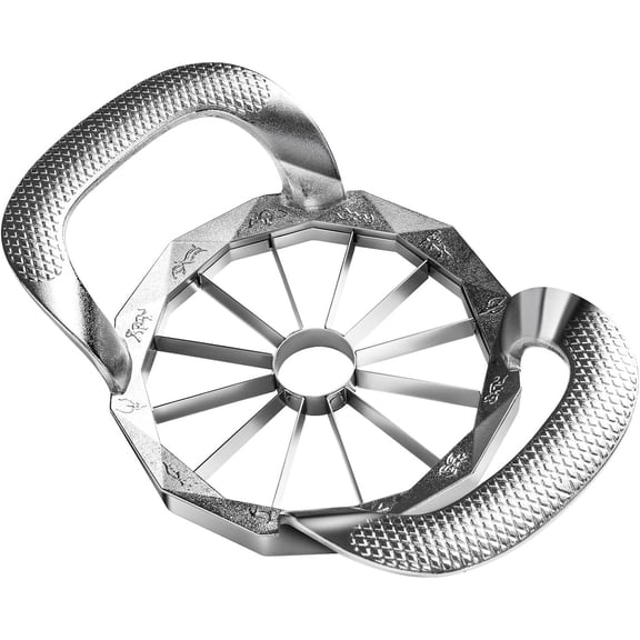 Apple Slicer, HEAVY DUTY Apple Corer, 12-Blade Stainless Steel Apple Cutter Divider Pitter, Sturdy and Sharp