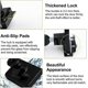 thumbnail image 4 of 2 Pack Glass Door Latches Zinc Alloy Glass Cupboard Door Locks With Key Double Open Latch For 3-7mm, 4 of 5