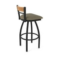 thumbnail image 2 of 881 Revelle 36" Swivel Extra Tall Bar Stool with Black Wrinkle Finish, Medium Back and Graph Cork Seat, 2 of 5