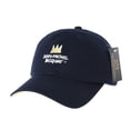 thumbnail image 1 of WITHMOONS Baseball Cap Jean-Michel Basquiat Crown Embroidery CR1622 (Navy), 1 of 4