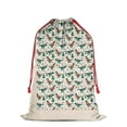 thumbnail image 3 of Christmas Bags Drawstring,Beige Christmas Dinosaur Pattern Large Xmas Christmas Gift Bags,Reusable for Xmas and New Year Party Favors and Supplies,27.6" X 19.7", 3 of 6