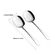 thumbnail image 5 of Matsuzay Juego de cucharas seguras para lavavajillas, cuchara ranurada de acero inoxidable fácil de limpiar para cenar, 2 pack/lote Mostrada, 5 of 6