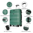 thumbnail image 5 of Ginza Travel Hardside Expandable Luggage with Spinner Wheels,3-Piece Set (20/25/29),Green, 5 of 10