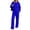 Blue, variant on Womens Solid Color Full Zip Hoodie Tracksuit Long Sleeve with Pockets Drawstring Waist Jogger Pants Loose Fit Comfortable Sets Casual Fall Winter Lounge Wear Two Piece Tracksuit