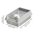 thumbnail image 2 of Cat Litter Tray Stainless Steel Cat Litter Tray With Cat Litter Tray Easy To Clean Non Stick Toilet For Dormitory Indoor Car Living Room Dog Accessories Accessories For Dogs Breeder Accessories Dog, 2 of 8