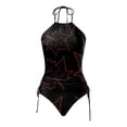 thumbnail image 4 of YDLCAFD Easter Women's Swimwear Tankini 2 Piece Normal Swimsuit Backless 2 Piece Printing Adjustable Print Multi Color Padded Strap Bathing Suits Fascinating Vacation Beach Wear, 4 of 5