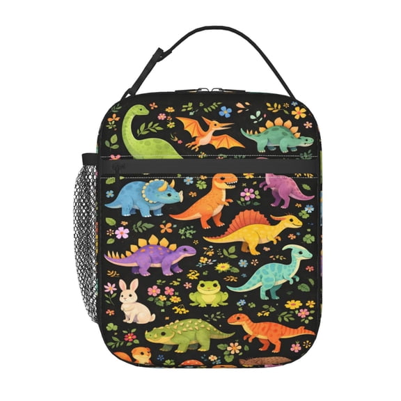 Cute Dinosaur Lunch Bag Portable Thermal Lunch Box for Men and Women