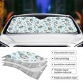 thumbnail image 3 of Kdxio Winter Wonderland Light Blue Print Front Windshield Sun Shade,Folding Auto Sunshade for Car Truck SUV-Medium, 3 of 5