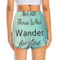 thumbnail image 4 of Goofa Not All Those Who Wander Are Lost1 Printed Women 2 in 1 Running Shorts,Quick Dry Athletic Workout Shorts,High Waisted Athletic Shorts with Liner Pockets-Large, 4 of 9