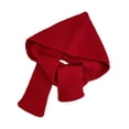 thumbnail image 4 of Bufanda con capucha, regalo para las vacaciones, bufanda de punto informal 2 en 1 para mujeres que caminan rojo, 4 of 7