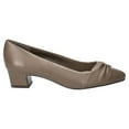 thumbnail image 2 of Easy Street Lyanna Women's Block Heel Pumps Color: Taupe Size: 8, 2 of 4