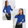 thumbnail image 2 of Elegant Women Long Sleeve Chiffon Shirt Tops Blouse OL Work Lady Career Suit Top, 2 of 2
