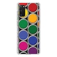thumbnail image 1 of DistinctInk Clear Shockproof Hybrid Case for Galaxy S20 ULTRA / 5G (6.9" Screen) - TPU Bumper, Acrylic Back, Tempered Glass Screen Protector - Rainbow Paint Cans - Rainbow Art Supplies, 1 of 2