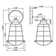 thumbnail image 4 of Design House 519702 Ajax 1-Light Salle de Bain Applique Murale & 44; Finition Galvanisée, 4 of 6