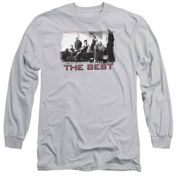 Ncis The Best Long Sleeve Adult 18/1 T-Shirt Silver