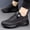 Black, variant on New Athletic Footwear in a Single Hue, Featuring a Robust Sole, Ideal for Running, with a Rotating Button for Comfort, Suitable for Casual Sportswear., Women Shoes, Sneakers