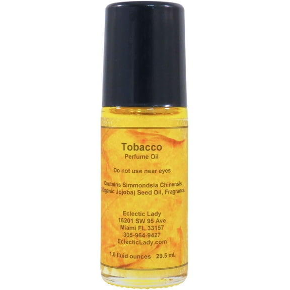 Tobacco Perfume Oil, 1.0 Oz Portable Roll-On Fragrance
