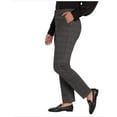 thumbnail image 3 of Banana Republic Womens Ponte Pant Multi Charcoal Plaid 10, 3 of 3