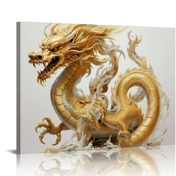 MLJA Canvas Wall Art Wall Print, Wall Art,Dragon Art Poster Painting Print Wall Art Modern Home Art Decoration