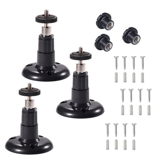 Yeacher Support de Montage pour Caméra Blink XT Système de Caméra Résistant aux Intempéries Protection 360 Degrés Support Réglable pour Toit d'Arbre Mur Plafond (3 Packs, Noir)