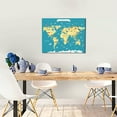 thumbnail image 5 of Naloa World Map With Landmarks Print Canvas Bathroom Wall Art,Bathroom Wall Art Decoration, Canvas Poster Prints,Decorative Paintings for Living Room, Bathroom, Kids Room, 5 of 6