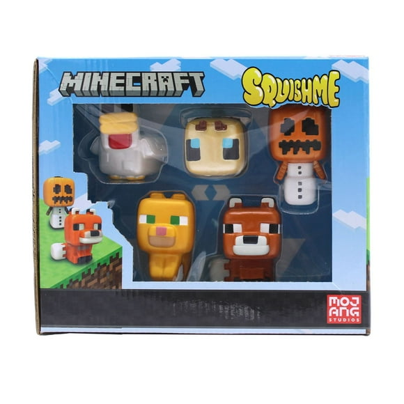 Figurines SquishMe Minecraft – Ensemble de collection